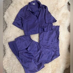 NWOT Lunya high waisted washable silk lounge set
